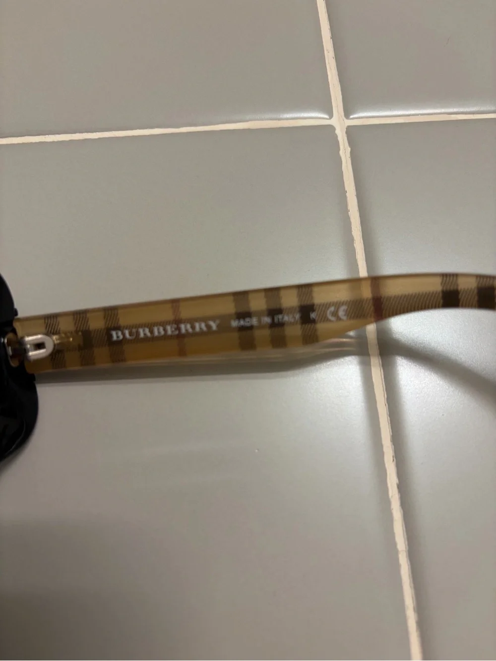 Women’s Burberry Sunglasses with Signature Plaid Arms
